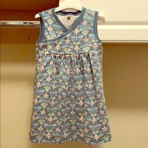 Blue dragon fly patterned Tea dress